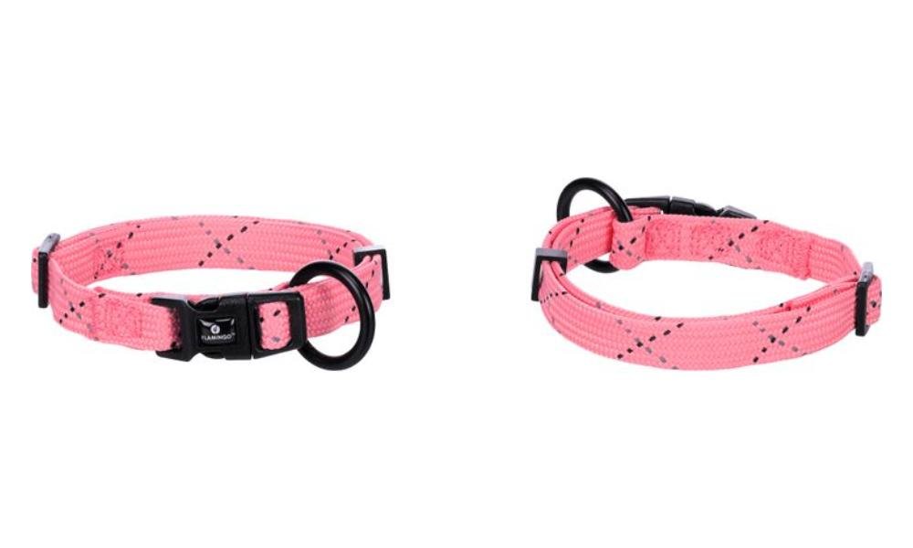 საყელო ლეკვის დოლი ვარდისფერი XS 20-35სმ 10მმ / Dog Collar Puppy Dolly Pink XS 20-35cm 10mm - ZooLife.ge