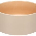 თასი სასმელი/საკვები - კერამიკა კრემისფეი/ფორთოხლისფერი 16x6სმ 800მლ / Feeding and drinking bowl Anca Round Beige & Orange 16x6cm 800ml