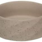 თასი სასმელი/საკვები - კერამიკა ნაცრისფერი 13,5x5სმ 450მლ / Feeding and drinking bowl Hasel Round Grey 13,5x5cm 450ml