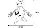 სათამაშო სჯალო ძროხა თოკით თეთრი 27x6,5x24სმ / Toy sjalo Cow with rope White 27x6,5x24cm - Image 3
