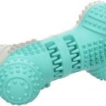 ძაღლის სათამაშო სტომატოლოგიური ძვალი ნაცრისფერი/მწვანე 12,8x7,3x7,1სმ / Dog Toy Growi Dumbbell Light grey & Green 12,8x7,3x7,1cm