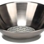 მეტალის თასი საკვებისთვის 18,5x7,5სმ 550მლ / Feeding bowl Lasco Round Silver 18,5x7,5cm 550ml