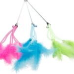კატის სათამაშო ბუმბულები ჯოხზე 47სმ / Cat Toy Glitso Dangler Multiple colours 47cm