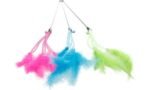 კატის სათამაშო ბუმბულები ჯოხზე 47სმ / Cat Toy Glitso Dangler Multiple colours 47cm