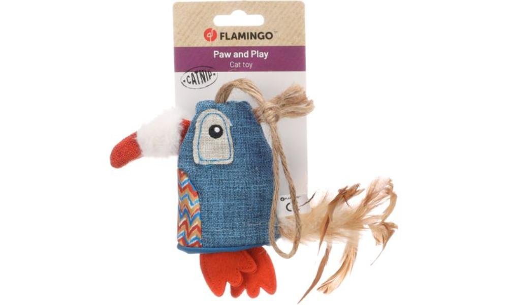 კატის სათამაშო ჩიტი 24x2,5x32,5სმ / CT  Robla Bird Mix 24x2,5x32,5cm - ZooLife.ge