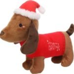 ძაღლის საშობაო სათამაშო ტიკკო ძაღლი ყავისფერი 12,5x25x20სმ / Christmas Toy Tikko Dog Brown 12,5x25x20cm