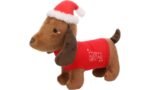 ძაღლის საშობაო სათამაშო ტიკკო ძაღლი ყავისფერი 12,5x25x20სმ / Christmas Toy Tikko Dog Brown 12,5x25x20cm