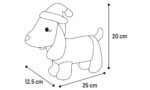 ძაღლის საშობაო სათამაშო ტიკკო ძაღლი ყავისფერი 12,5x25x20სმ / Christmas Toy Tikko Dog Brown 12,5x25x20cm - Image 3