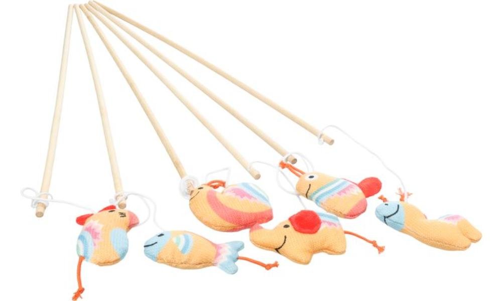 კატის სათამაშო ცხოველები ჯოხზე 53სმ  / CT Nitz Dangler with animals Several versions 53cm - ZooLife.ge