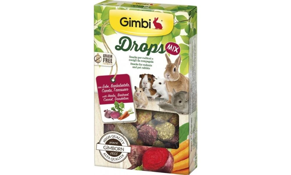 4002064201894 გიმბი დროფსების მიქსი მღრღნელებისთვის 50გრ /GIMBI Drops Mix 50gr - Image 1