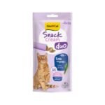 GimCat-ის სნექი კრემი - თინუსი ბალახით 15გრ / Gimcat Snack cream DUO Tuna with grass 15gr