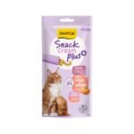 GimCat-ის სნექი კრემი - ორაგული გოგრით 15გრ / Gimcat Snack cream plus Salmon with pumpkin 15gr