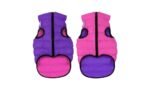 ორმხრივი ქურთუკი ძაღლებისთვის AiryVest  ვარდისფერ-იისფერი XS25 / Dog jacket AiryVest reversible, pink-purple size XS 25