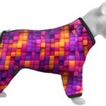ძაღლის ჰაერგაუმტარი  ტანსაცმელი "3D Cubes" XS 30 სმ / WAUDOG Clothes dog windbreaker "3D Cubes" design, XS 30, В 43-45 cm, С 27-30 cm