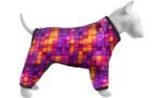 ძაღლის ჰაერგაუმტარი ტანსაცმელი "3D Cubes" XS 30 სმ / WAUDOG Clothes dog windbreaker "3D Cubes" design, XS 30, В 43-45 cm, С 27-30 cm
