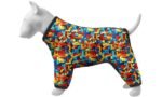 ძაღლის ჰაერგაუმტარი ტანსაცმელი "Blocks" S 32 სმ / WAUDOG Clothes dog windbreaker "Blocks" design, S32, В 47-50 cm, С 35-38 cm - Image 2
