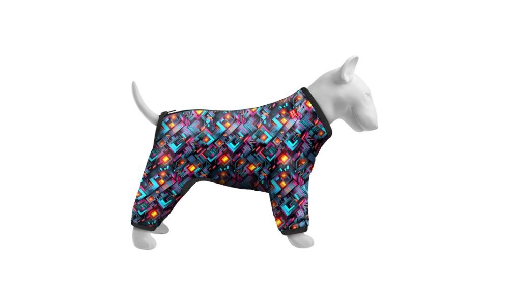 4823089374376 (2) ძაღლის ჰაერგაუმტარი ტანსაცმელი "Endless Worlds" S 32 სმ / WAUDOG Clothes dog windbreaker "Endless Worlds" design, S32, В 47-50 cm, С 35-38 cm - Image 1