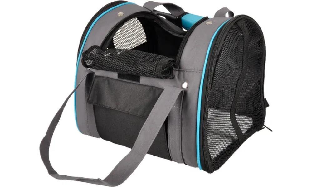 5400585083033 (7) ცხოველის გადასაყვანი ზურგჩანთა - ნაცრისფერი 36x32x32სმ / Backpack Lenie Grey 36x32x32cm - Image 1