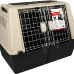 ცხოველის გადასაყვანი კონტეინერი - ნაცრისფერი-კრემისფერი L 51x82x61სმ /Transport cage Tripper Dark grey L 51x82x61CM