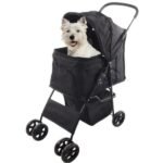 ეტლი ცხოველებისთვის შავი 46x81.5x98სმ / Buggy Anda Black 46x81,5x98cm