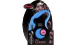 Flexi - ძაღლის სატარებელი რულეტკა ლურჯი M 8მ/20კგ / Flexi new classic cord M blue 8m 20kg