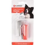 თითის კბილის ჯაგრისი ძაღლებისთვის 1.7x2.5x6 სმ / Finger toothbrush Dentes 1.7x2.5x6cm