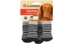 ძაღლის წინდები შავი/ნაცრისფერი S /dog Socks Sockies 4 pcs/set Black&Grey S