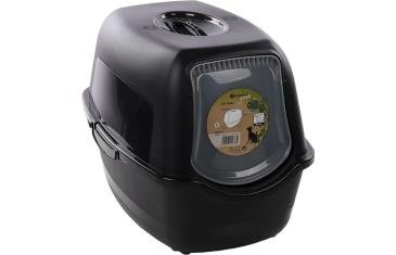 კატის ტუალეტი ლექსი - შავი L 39x56x39.5სმ / Cat toilet Lexie Black L 39x56x39.5cm - ZooLife.ge