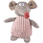 ძაღლის სათამაშო სტეისი თაგვი - ყავისფერი 22სმ / Dog Toy Stacy Mouse Brown 22cm