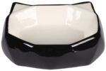 საკვებისა და სასმელის თასი შავი/თეთრით 180მლ / Feeding and drinking bowl Kubo Black & White 180ml