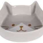 კერამიკის ჯამი საკვებისა და სასმელისთვის - ნაცრისფერი 250მლ / Feeding and drinking bowl Kapo Light grey 250ml