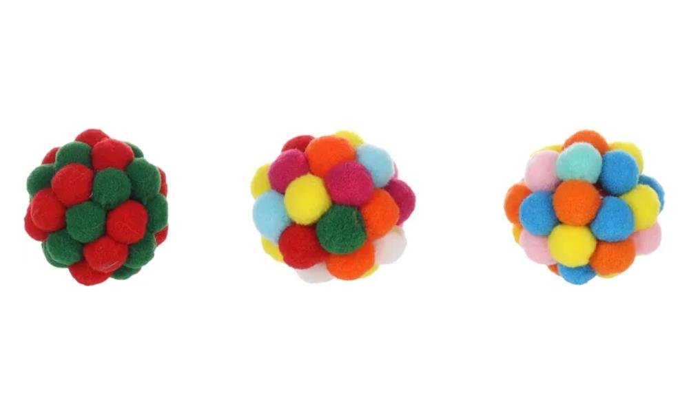 კატის სათამაშო ორელას ბურთი სხვადასხვა ფერებში ∅ 5სმ / Cat Toy Orela Ball Multiple colours ∅ 5cm - ZooLife.ge