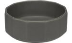 საკვებისა და სასმელის კერამიკის თასი - ნაცრისფერი 800მლ / Feeding and drinking bowl Valerio Round Grey 800ml