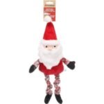 ძაღლის საშობაო სათამაშო ანტონელა სანტა კლაუსი წითელი 48სმ / Christmas Dog Toy Antonella Santa Claus Red 48cm