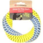 ძაღლის სათამაშო მანათობელი რგოლი ლურჯი და ყვითელი 15სმ / dog Toy Glowa Ring Blue & Yellow 15cm