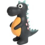 ძაღლის სათამაშო პუგა დინოზავრი შავი 17სმ / Dog Toy Puga Dinosaur Black 17cm