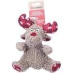 ძაღლის საშობაო სათამაშო კროლა ირემი ყავისფერი 24სმ / Christmas Dog Toy sitting Krola Reindeer Brown 24cm