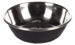 საკვებისა და სასმელის თასი Tobias Round შავი/ვერცხლისფერი 300მლ / Feeding and drinking bowl Tobias Round Black & Silver 300ml