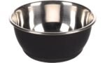 საკვებისა და სასმელის თასი Tobias Round შავი/ვერცხლისფერი 500მლ / Feeding and drinking bowl Tobias Round Black & Silver 500ml