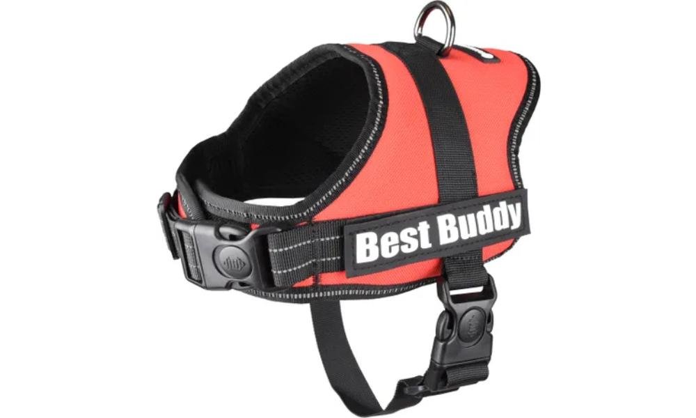 სამკერდე აღკაზმულობა წითელი S 50-70სმ *25მმ / Harness Best Buddy Pluto Red S 50-70cm*25mm - ZooLife.ge