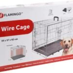 ძაღლის გალია ვერცხლისფერი L 93x57x62სმ / Wire cage Keo Silver L 93x57x62cm